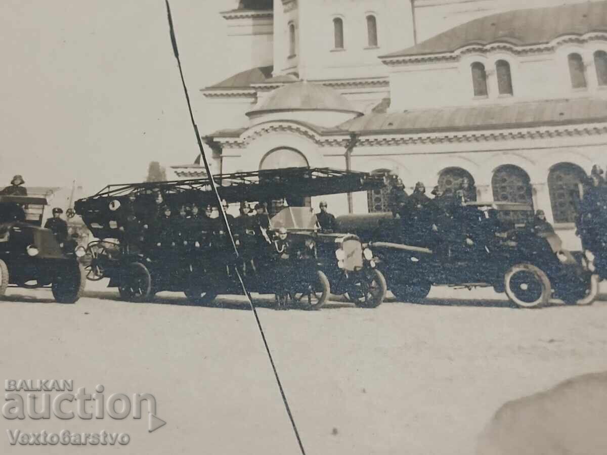 Аукцион Фотография-Стара снимка-ПОЖАРНА-ПОЖАРНИКАРИ