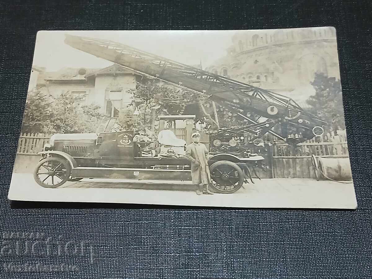 Фотография-Стара снимка-ПОЖАРНА-ПОЖАРНИКАРИ