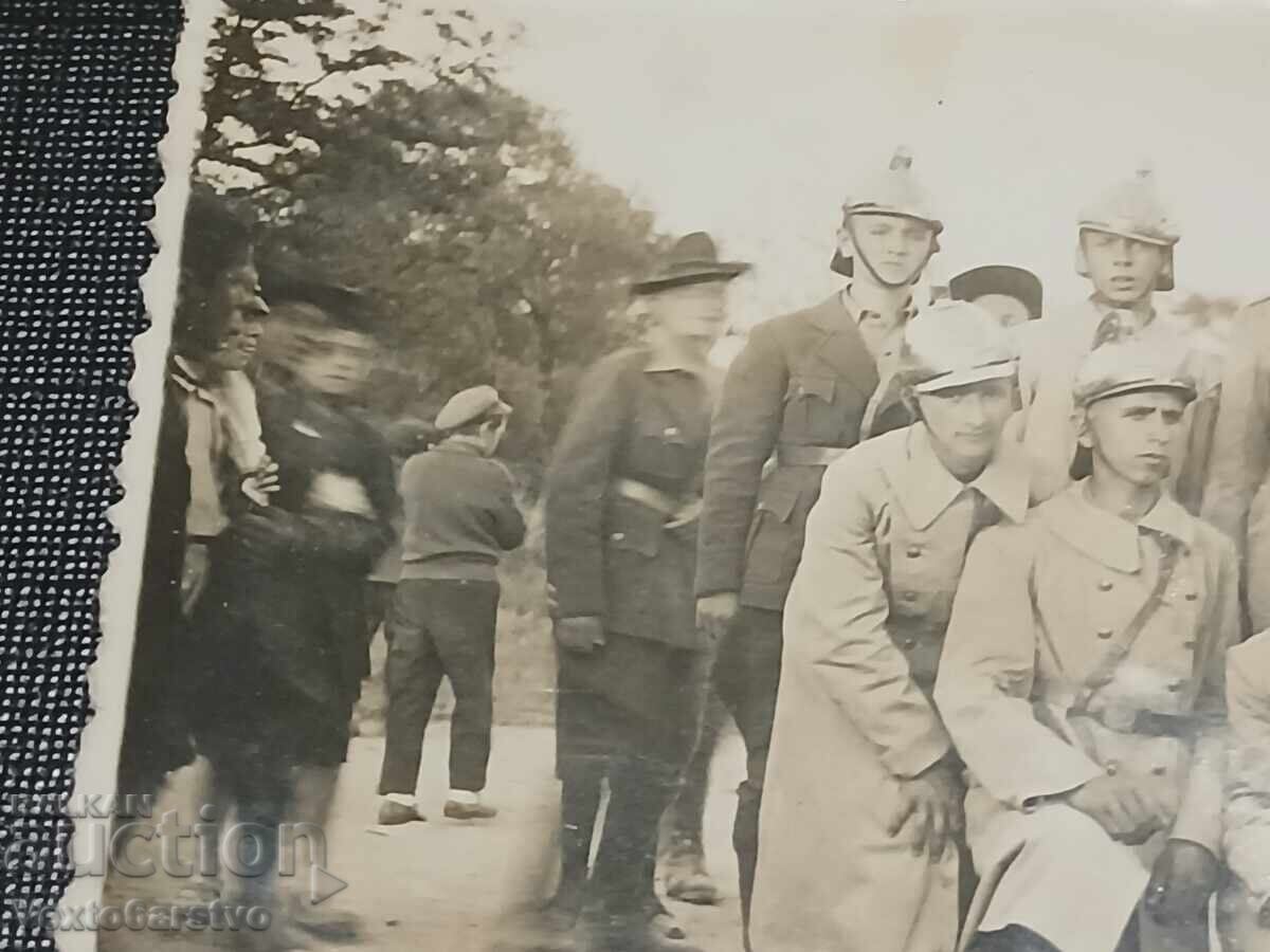 Аукцион Фотография-Стара снимка-ПОЖАРНА-ПОЖАРНИКАРИ