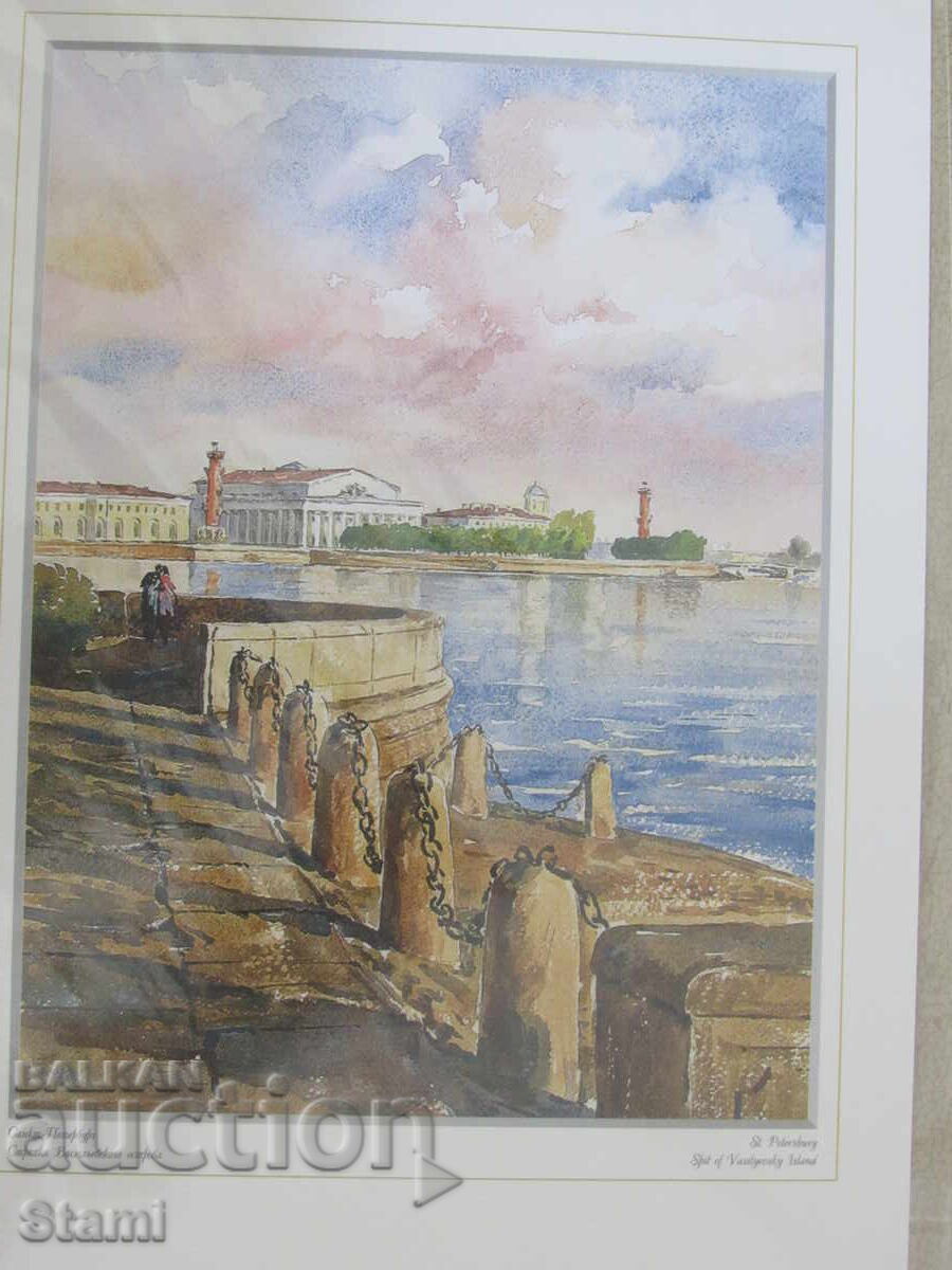 Licitație +Serie de tablouri pictate în ramă - Sankt Petersburg, Rusia Licitație +Serie de tablouri pictate în ramă - Sankt Petersburg, Rusia