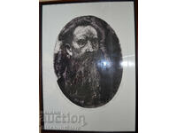 Grafică, acvaforte (portret L. Tolstoi), Petăr Terziev