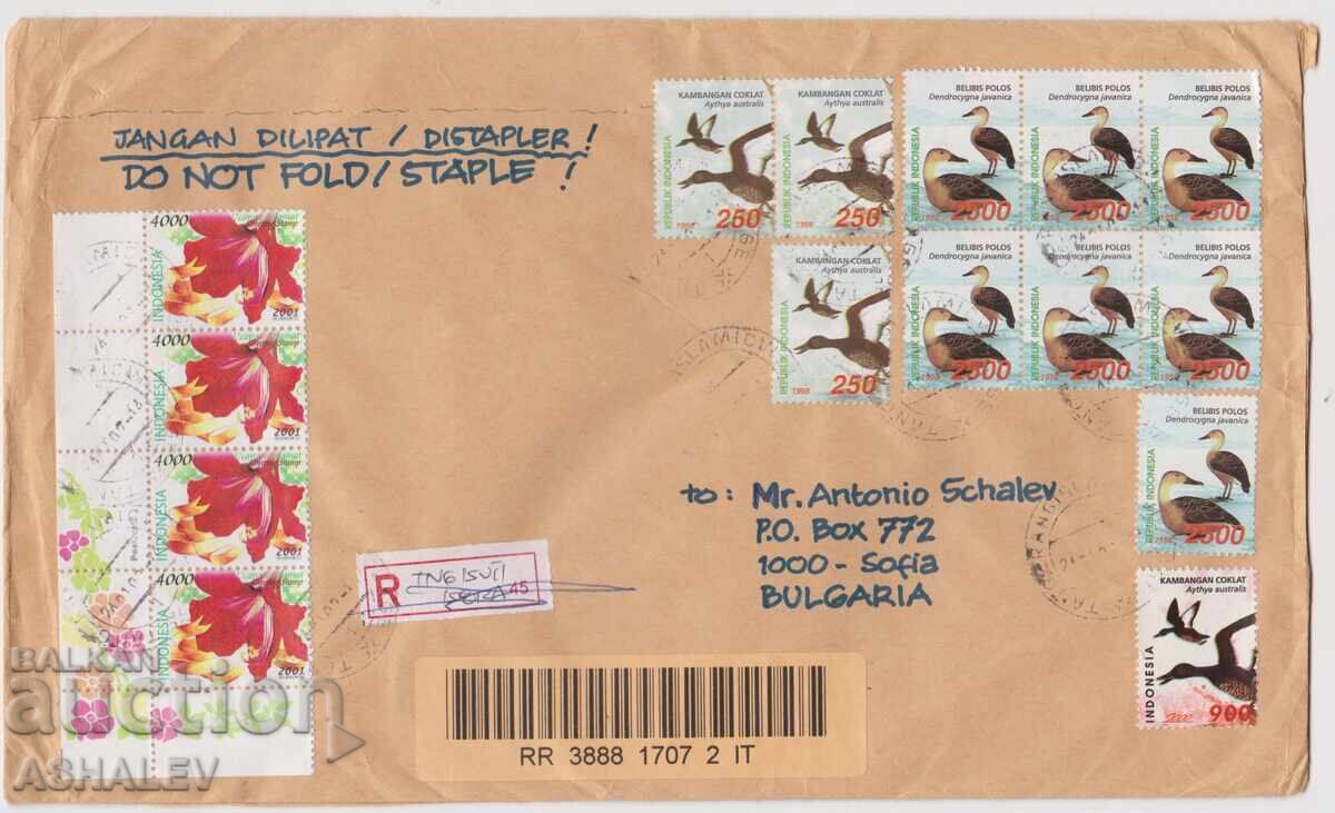 Envelope - R large format Indonesia-Bulgaria