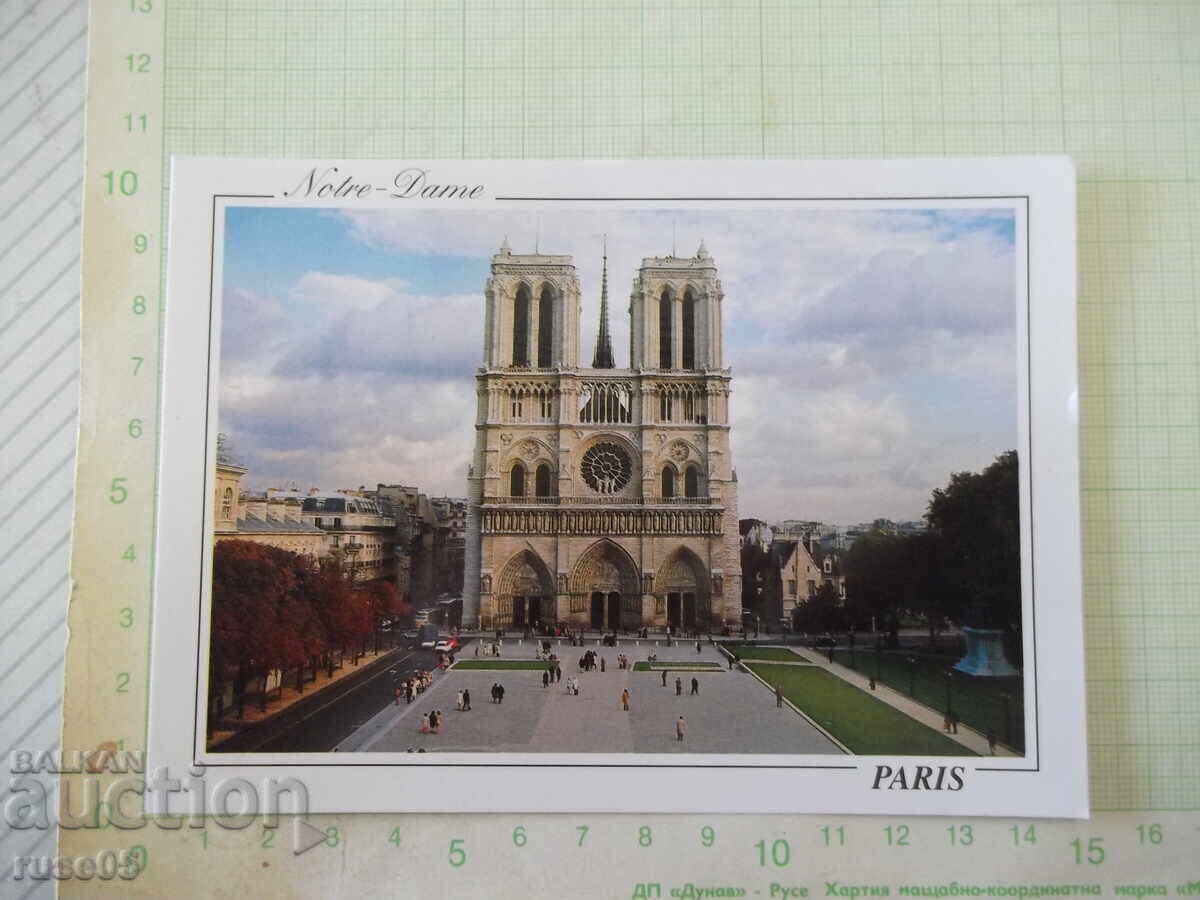 Carte poștală "PARIS - La Cathédrale Notre-Dame" - 1