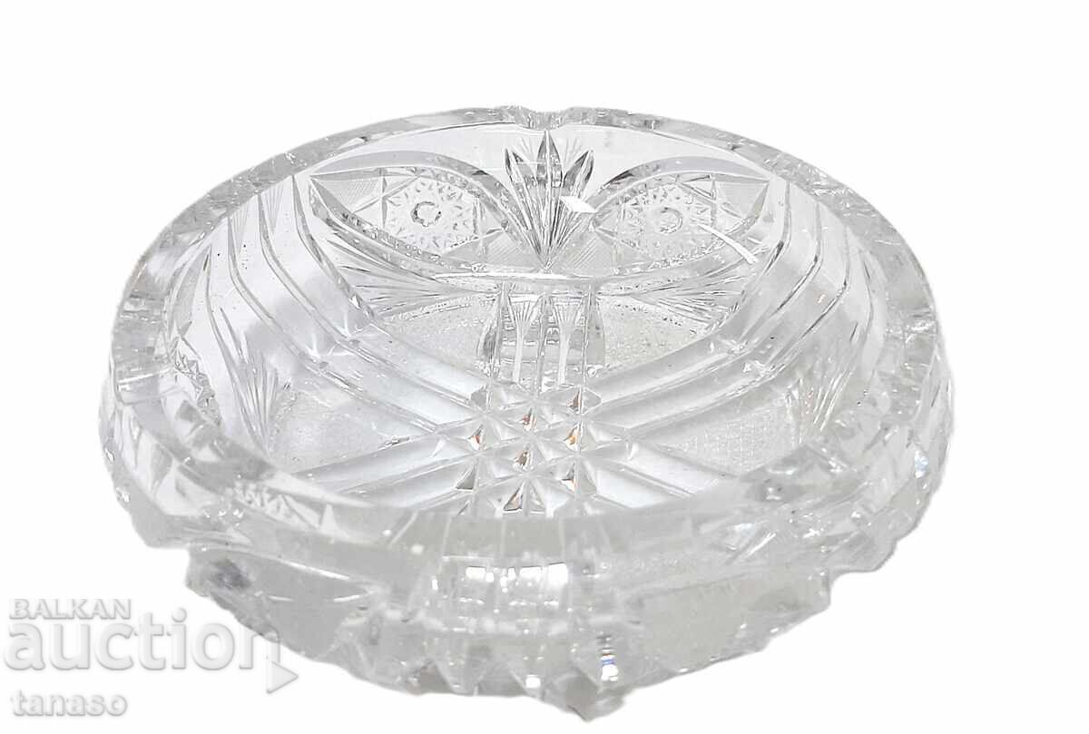 Vintage heavy ashtray – lead crystal – like new - 5 Vintage heavy ashtray – lead crystal – like new - 5