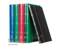 Leuchtturm - album de timbre Basic 32 coli negre A4, ve /c