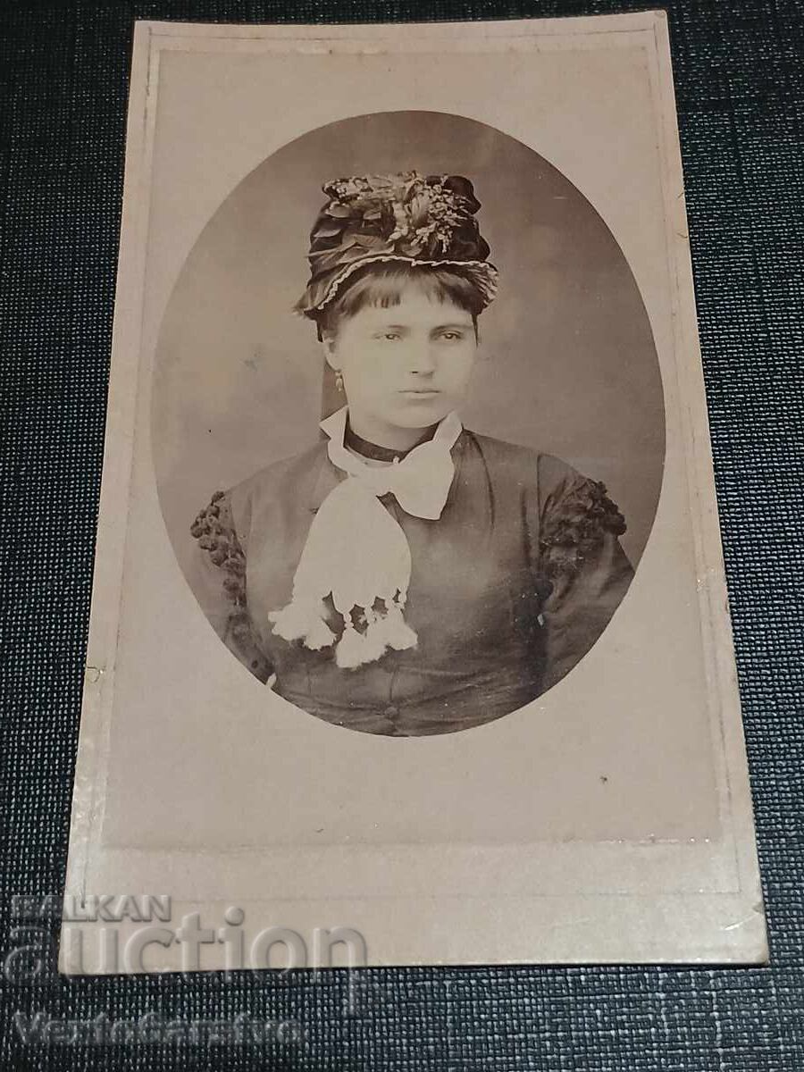 Фотография-Стара снимка-Картон-ИНТЕРИОР,МОДА,ПРИЧЕСКИ..