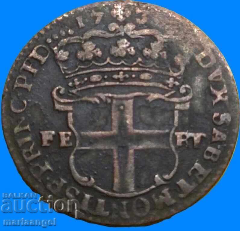 Савой 5 солди 1736 Италия Карло Емануел III (1730-1755) билн - 6 Савой 5 солди 1736 Италия Карло Емануел III (1730-1755) билн - 6