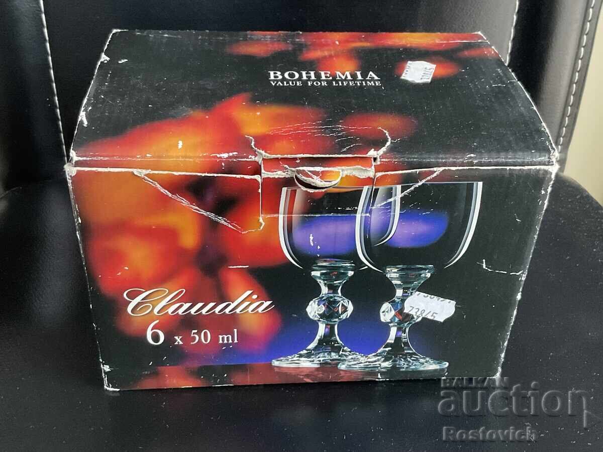 Pahare pentru lichior „Bohemia”, Claudia, 6 x 50 ml - 6