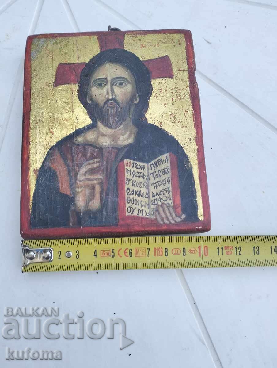 Auction  Hand-painted wooden icon