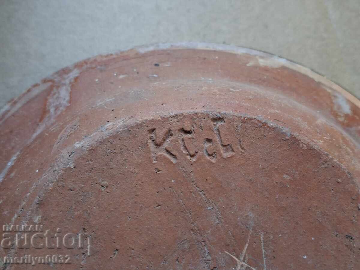 Old clay pot, pottery, plate - 6