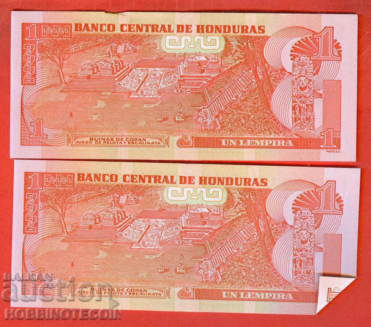 HONDURAS 2 x 1 Lempira 2024 issue with price € 0.79 | 1.55 BGN