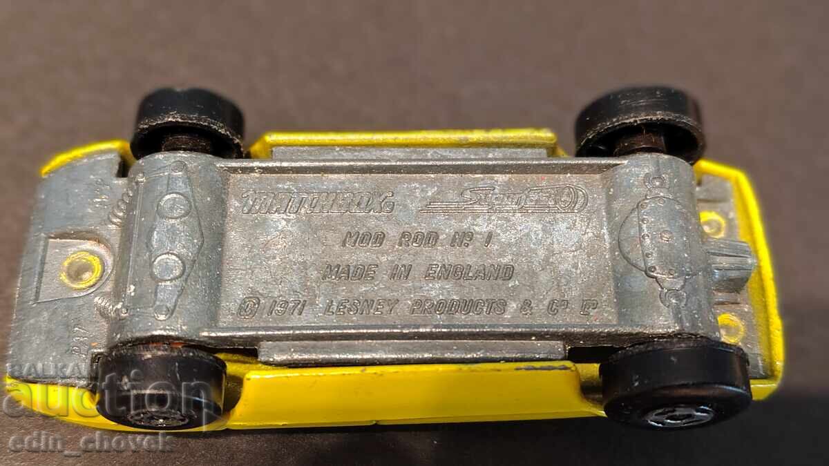 Matchbox Lesney England №1 Mod Rod 1971 μαύρες ρόδες - 7 Matchbox Lesney England №1 Mod Rod 1971 μαύρες ρόδες - 7