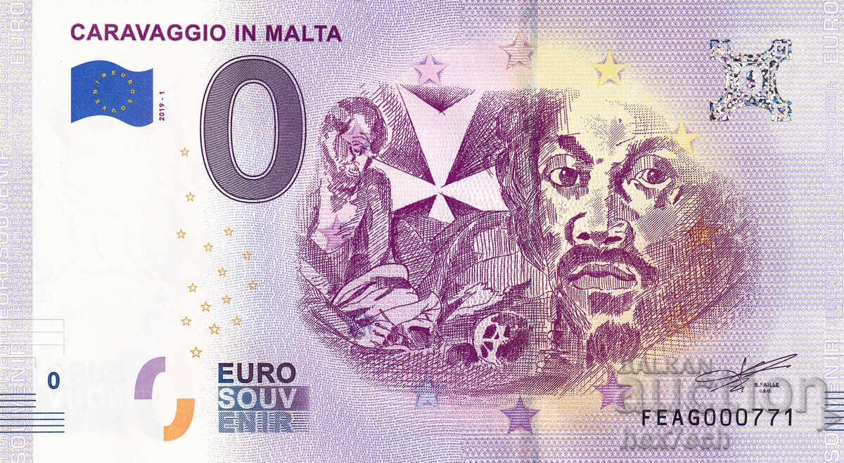 ❤️ ⭐ Malta 2019 0 euro Caravaggio in Malta UNC nouă ⭐ ❤️ cu preț € 5.99 | 11.72 BGN