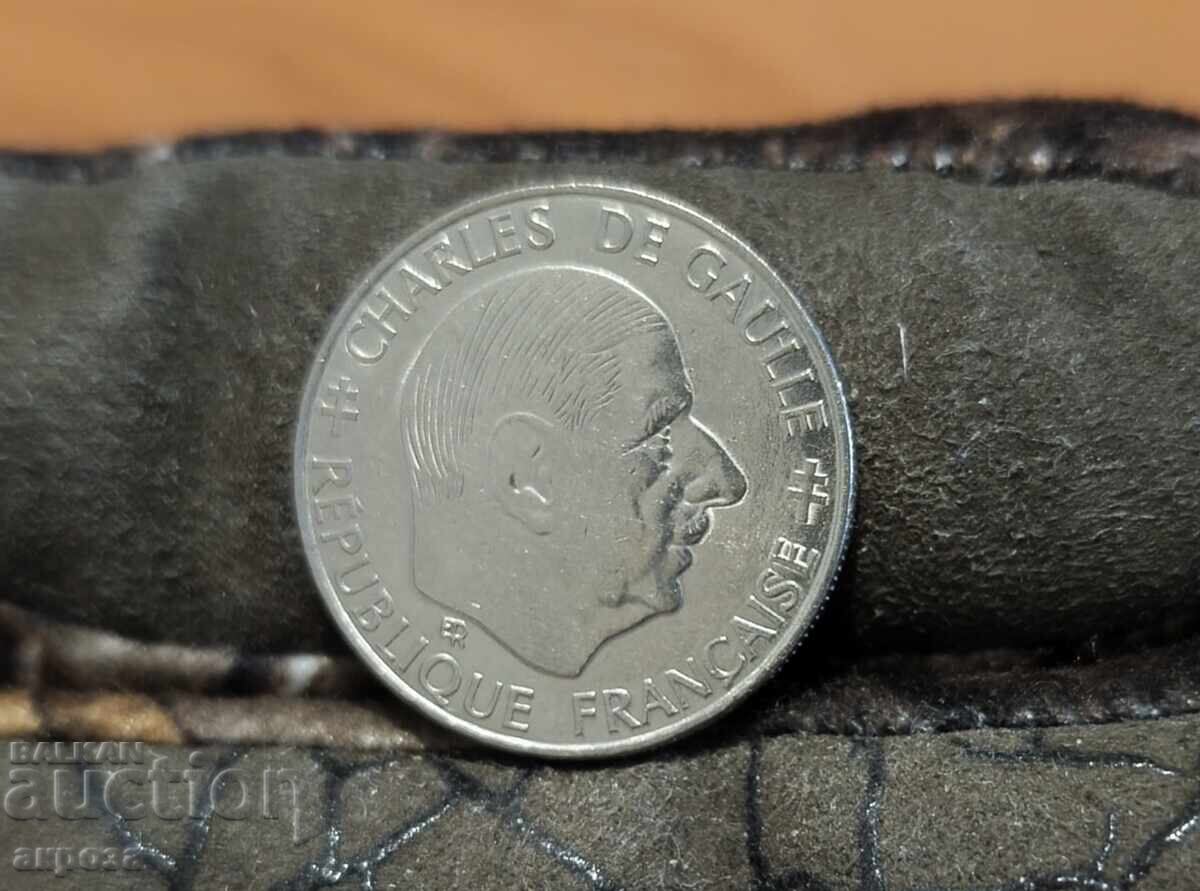 1 franc Franța 1988 în stare impecabilă (proof)