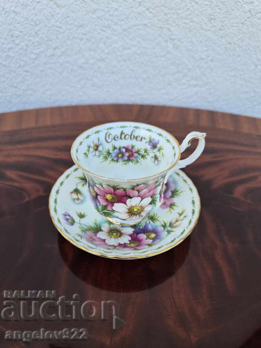 English porcelain teacup ROYAL ALBERT month of October with price € 0.01 | 0.02 BGN English porcelain teacup ROYAL ALBERT month of October with price € 0.01 | 0.02 BGN