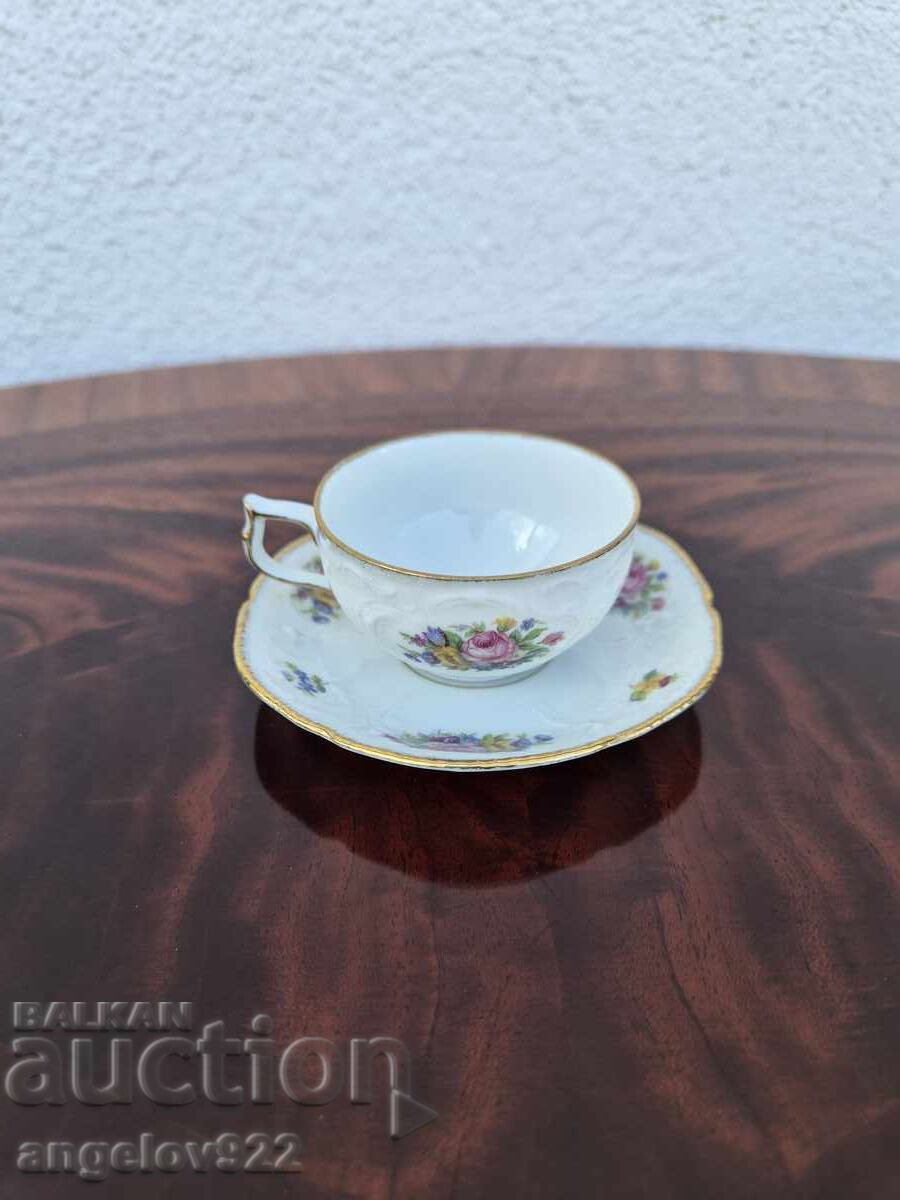 Аукцион Немска порцеланова чашка за кафе ROSENTHAL SANSSOUCI Аукцион Немска порцеланова чашка за кафе ROSENTHAL SANSSOUCI