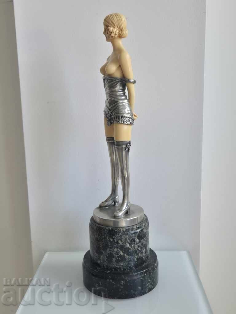Δημοπρασία Bruno Zach 1891–1935 Το μαστίγιο ιππασίας γλυπτό ART DECO Wien