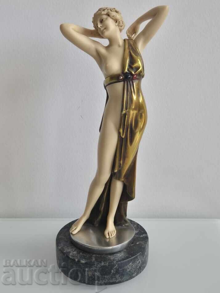 Ferdinand Preiss 1882–1943 statuetă Afrodita în stil Art Deco Ferdinand Preiss 1882–1943 statuetă Afrodita în stil Art Deco