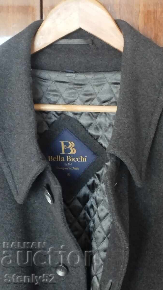 Licitație Palton bărbătesc tip șinel cu cordon, Italia