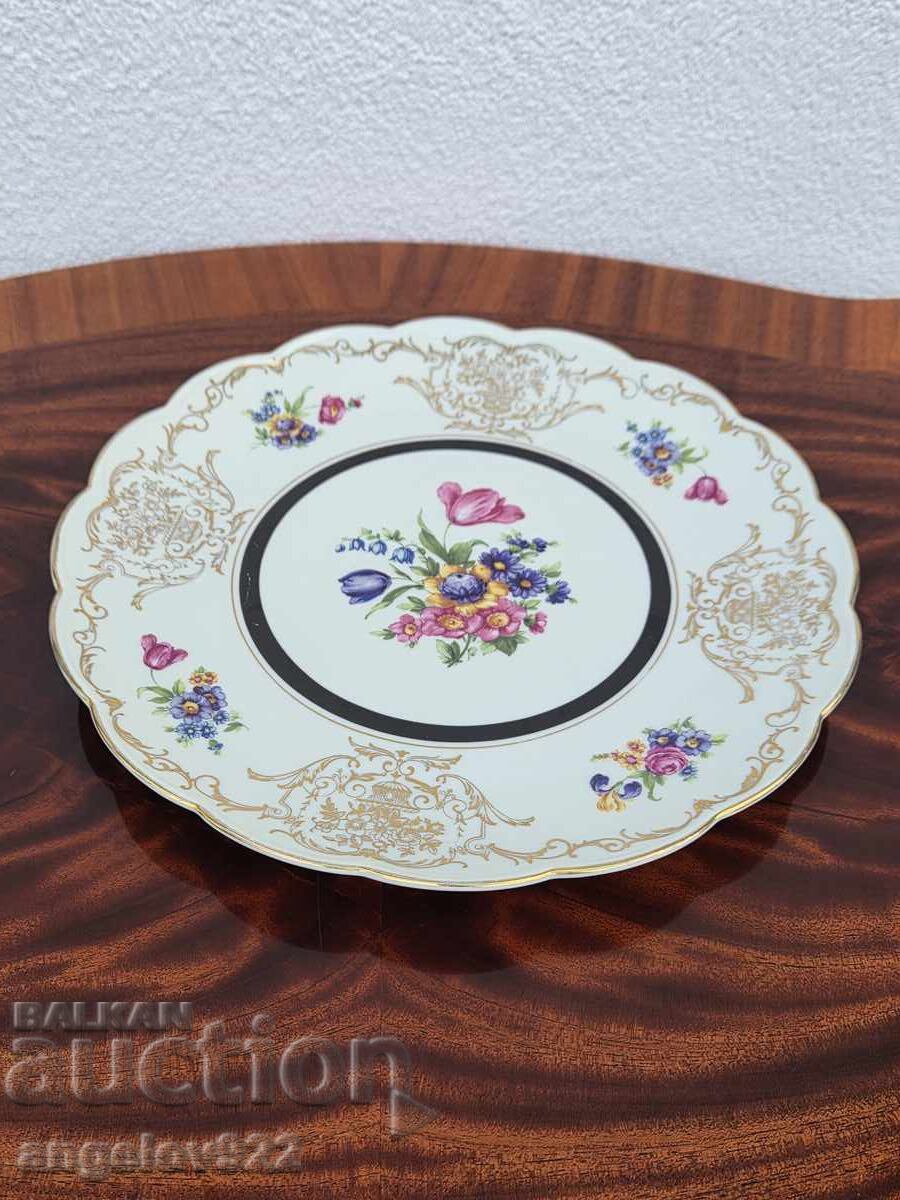 Auction German porcelain platter Konigl.pr.Tettau Auction German porcelain platter Konigl.pr.Tettau