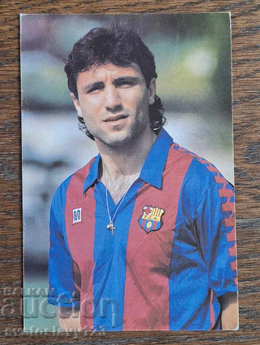 Carte poștală Hristo Stoichkov CSKA