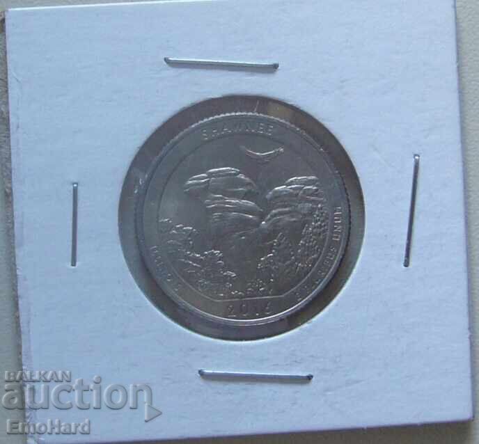 SUA Beautiful America 1/4 dolar 2016 Shawnee P