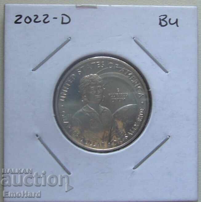 SUA Femei americane proeminente 1/4 dolar 2022 Doctor Sally Ride D