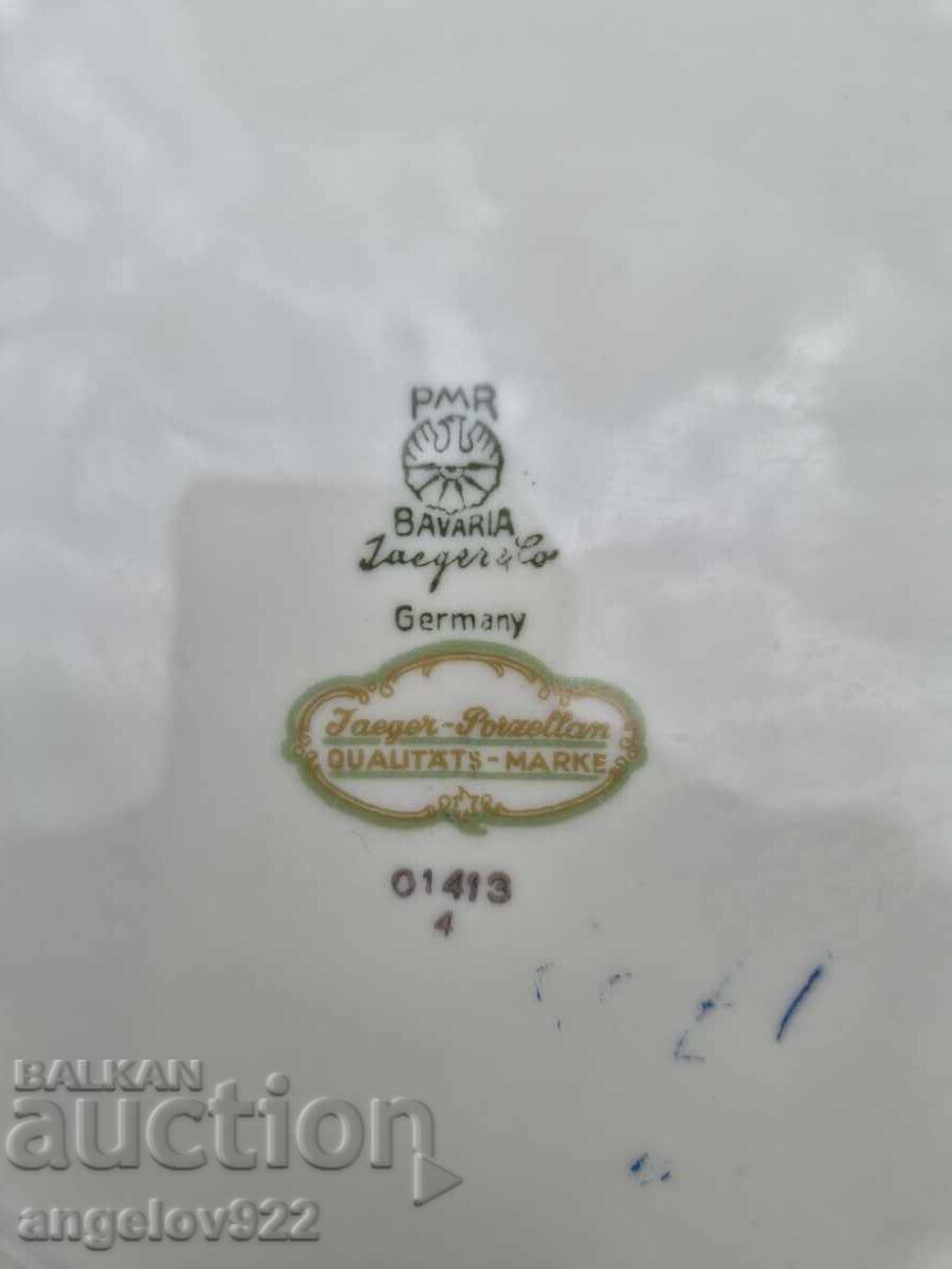 Bavarian porcelain platter with markings!!! - 6