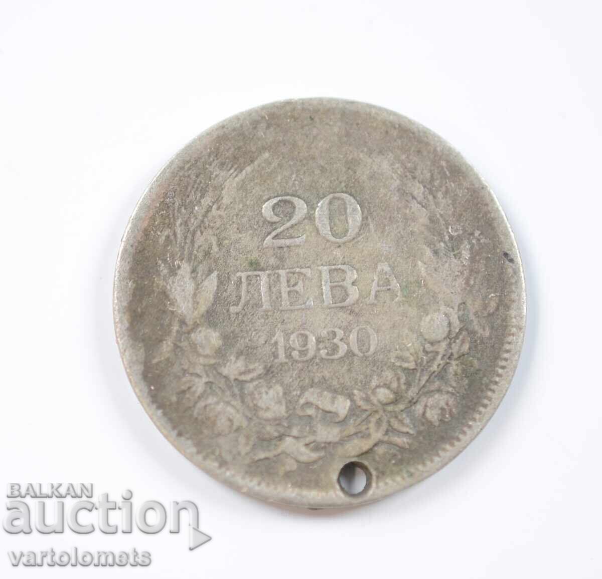 20 Leva 1930 - Βουλγαρία › Τσάρος Boris III