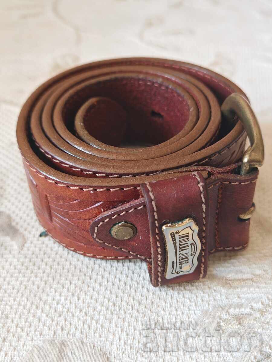 Original Italian VINTAGE Leather Belt INDIANA JONES with price € 59.00 | 115.39 BGN Original Italian VINTAGE Leather Belt INDIANA JONES with price € 59.00 | 115.39 BGN