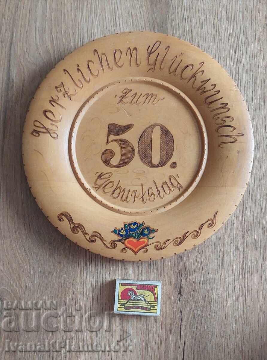 Panou din lemn pentru cunoscători 26cm - 6