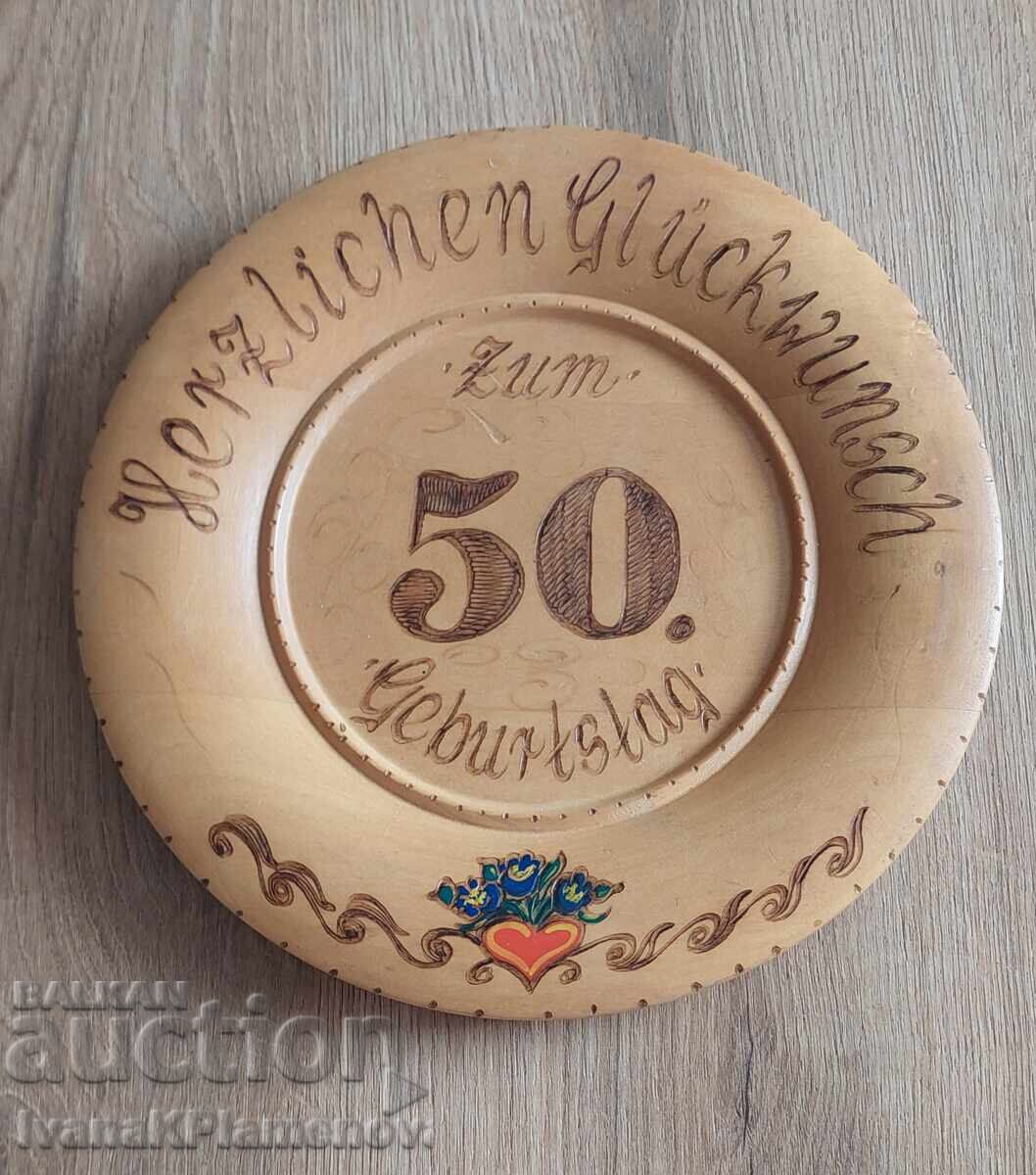 Panou din lemn pentru cunoscători 26cm