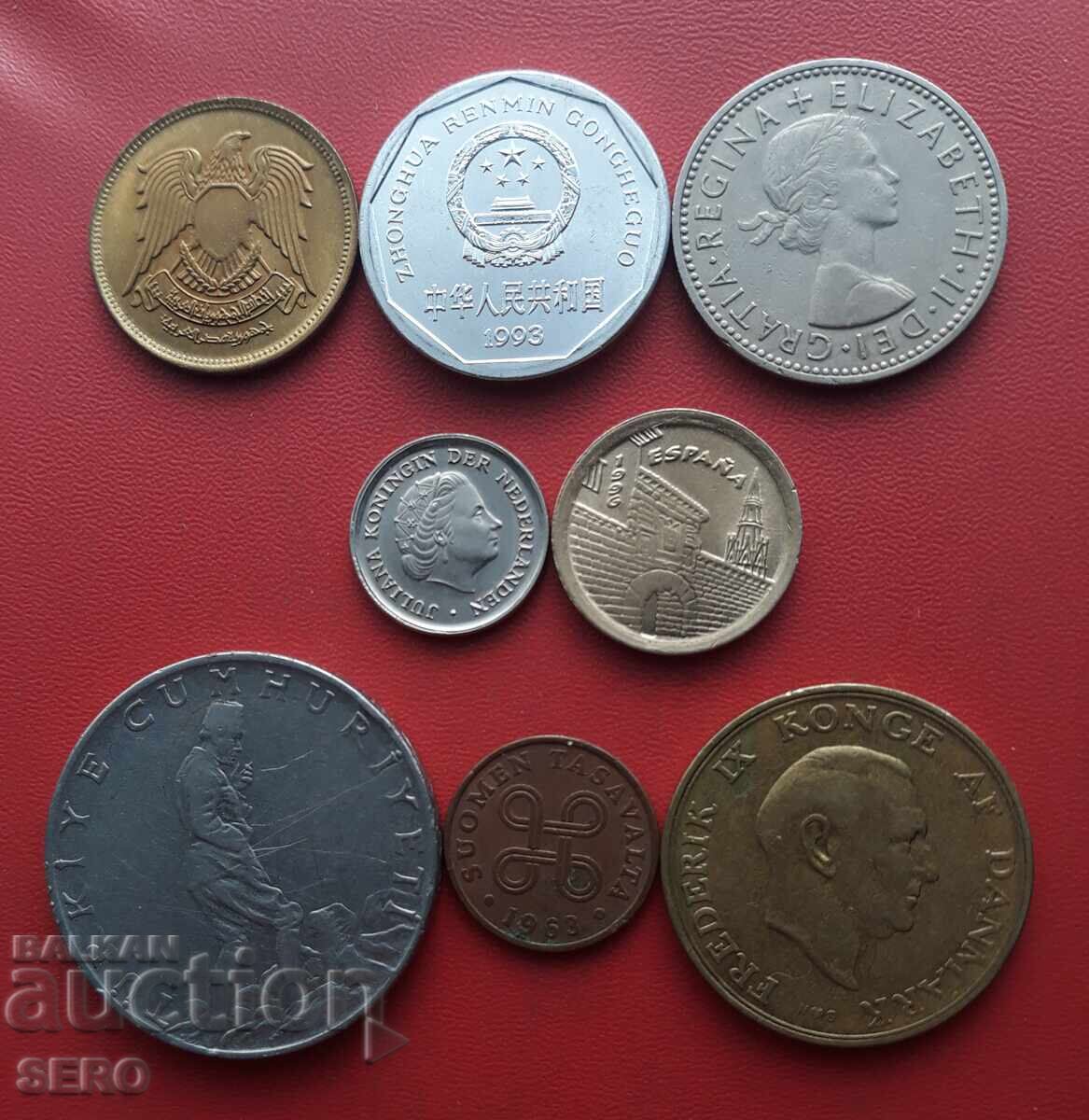 Mixed lot of 8 coins with price € 0.51 | 1.00 BGN