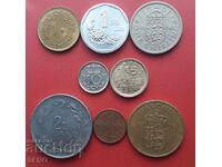 Mixed lot of 8 coins