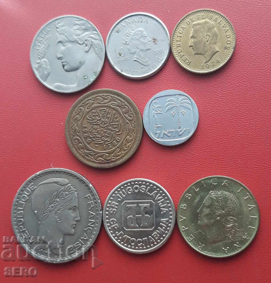 Смесен лот от 8 монети с цена € 0.51 | 1.00 лв.