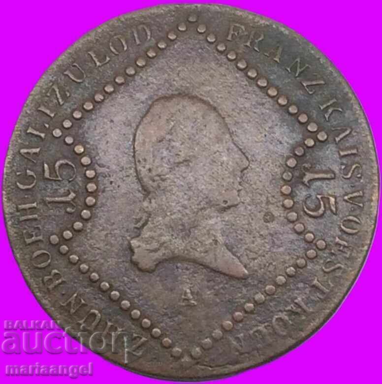Austria 15 Kreuzer 1807 Franz II 10,82g 36mm cu preț € 18.50 | 36.18 BGN