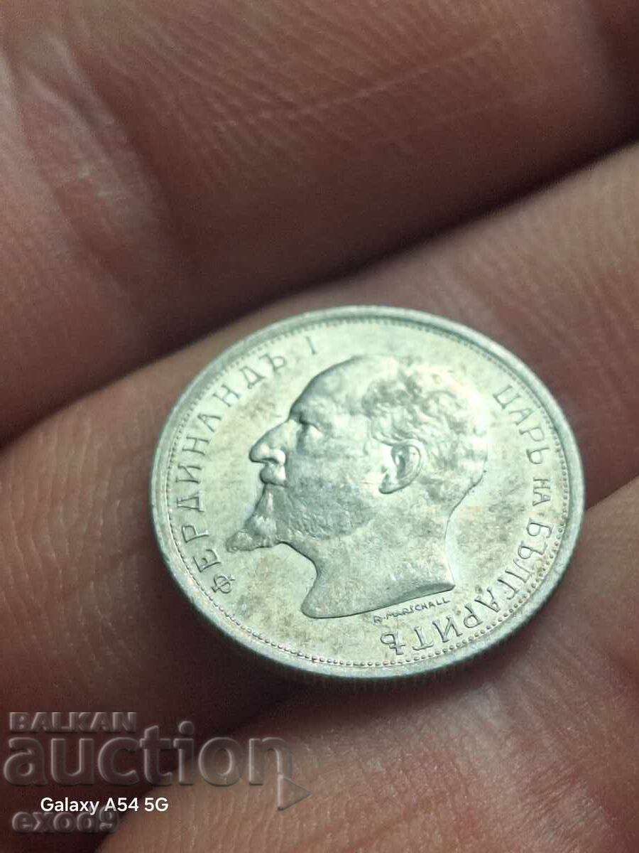 Auction  For collection, Silver 50 Stotinki 1912 / BZTS!