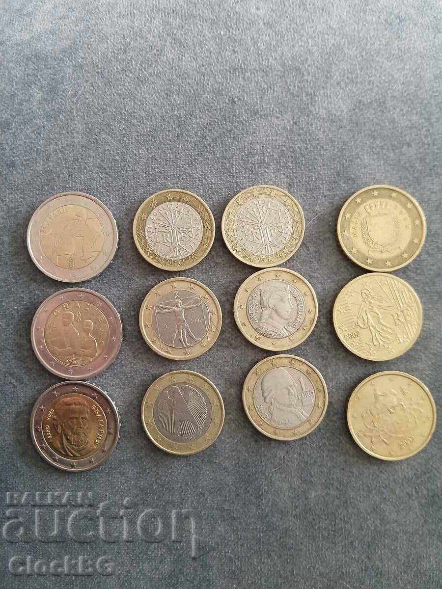 Euro coins