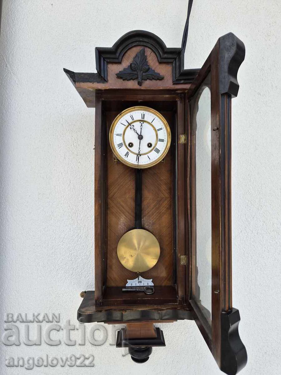 GUSTAV BECKER German Wall Clock WORKING with price € 0.01 | 0.02 BGN