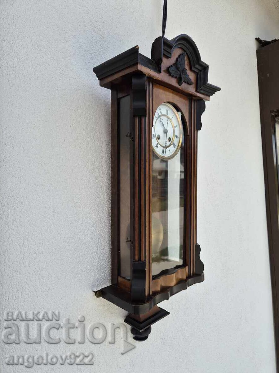 GUSTAV BECKER German Wall Clock WORKING - 5
