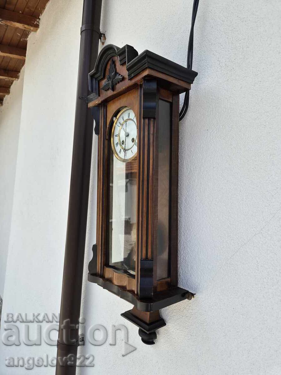 GUSTAV BECKER German Wall Clock WORKING - 6
