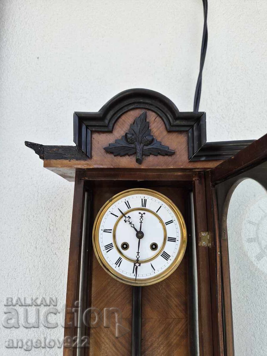 GUSTAV BECKER German Wall Clock WORKING - 7