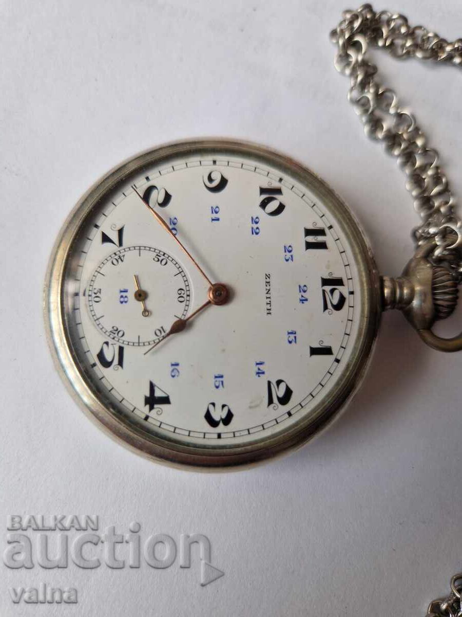 ZENITH, pocket-watch, cal 19N.V. SWISS watch 100 years old with price € 215.00 | 420.50 BGN