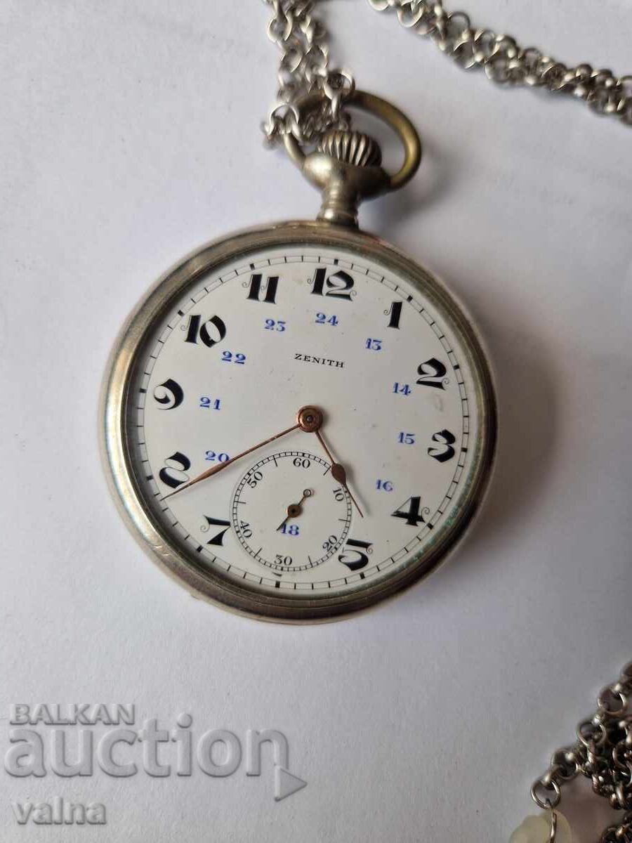 ZENITH, pocket-watch, cal 19N.V. SWISS watch 100 years old