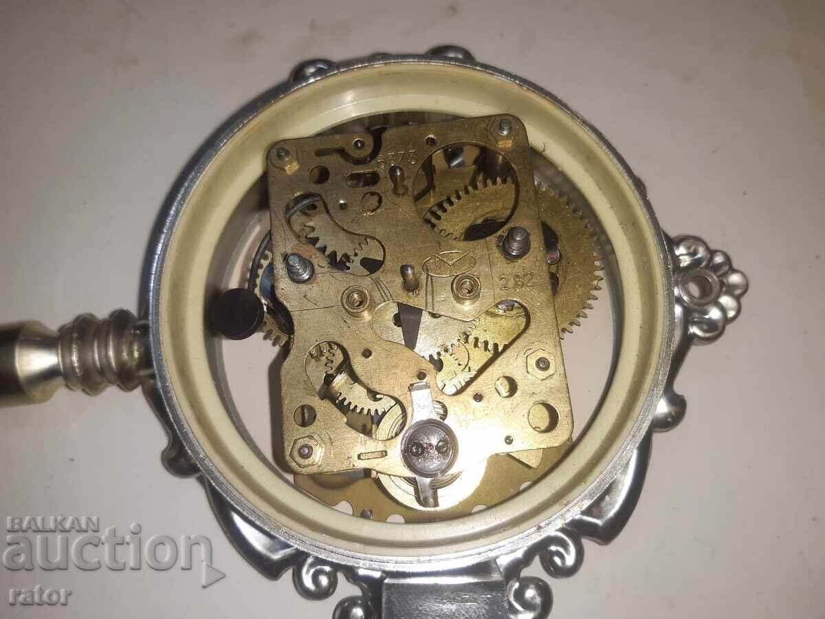 Old large alarm clock, clock - key VITYAZ, USSR - 6