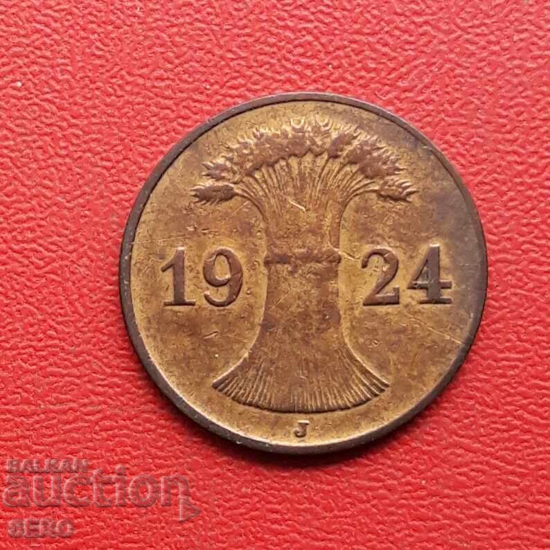 Γερμανία-1 pfennig 1924 J-Hamburg με τιμή € 0.35 | 0.68 BGN