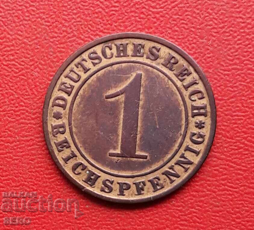 Γερμανία-1 pfennig 1924 J-Hamburg