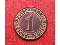 Germany-1 pfennig 1924 J-Hamburg