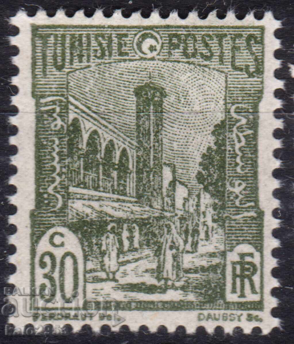 Τυνησία/Προτεκτοράτο-1926-Τακτική-Τζαμί στην πλατεία, MNH Τυνησία/Προτεκτοράτο-1926-Τακτική-Τζαμί στην πλατεία, MNH