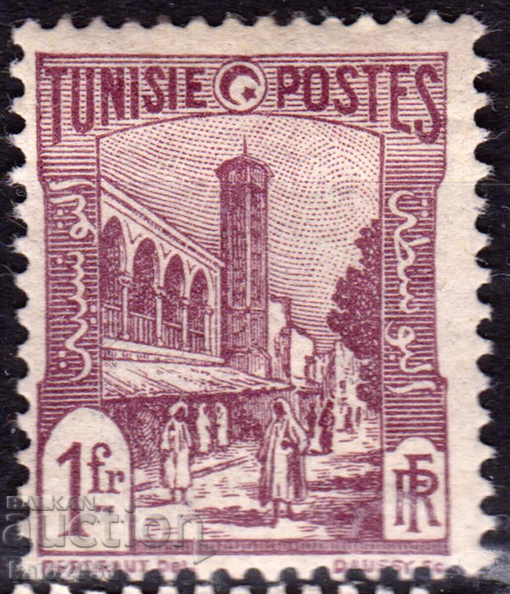 Τυνησία/Προτεκτοράτο-1926-Τακτική-Τζαμί στην πλατεία, MNH Τυνησία/Προτεκτοράτο-1926-Τακτική-Τζαμί στην πλατεία, MNH
